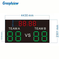 Affichage du temps et du score de football et de basketball, panneaux électroniques de jeu sportif, fabricant d'affichages de scores LED personnalisés