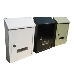 Outdoor Mailbox/Aangepaste Mailbox Met Koolstofstaal Materiaal Buigen & Lassen Poedercoating Oppervlaktebehandeling