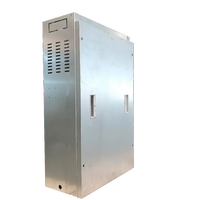 Boîtier électrique en acier galvanisé soudé sur mesure, avec couvercle en tôle inoxydable, taille et couleur personnalisées, OEM