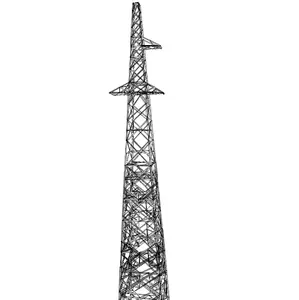 Gratis Ontwerp 35kv Transmissielijntoren 35a1-jc1 36.6M Hoogte 450M Windspanning 0-20 Graden Hoek Stalen Toren