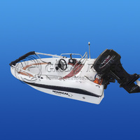 Bateau de pêche de luxe à grande vitesse de 3,6 m (12 pieds) avec console de commande gauche en aluminium pour 4 personnes