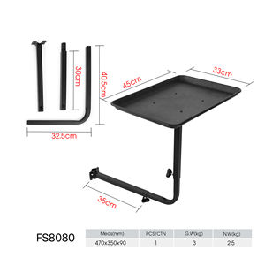 Plateau de salon de nouvelle conception 2025 pour coiffeur, plateau de salon en aluminium fixé à la chaise, plateau de salon rotatif à 360 degrés - Product Image 2