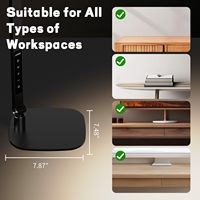 Lámpara de Escritorio LED para Oficina, 3 Temperaturas de Color, 10 Niveles de Brillo, Luz para Computadora, Trabajo desde Casa, Conferencias Zoom, Iluminación para Deportes Electrónicos