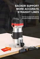 Router Kayu Listrik Profesional Industri 350W Ujung Baja Tungsten Karbida Konstruksi Aluminium 240V 6 Bulan Garansi