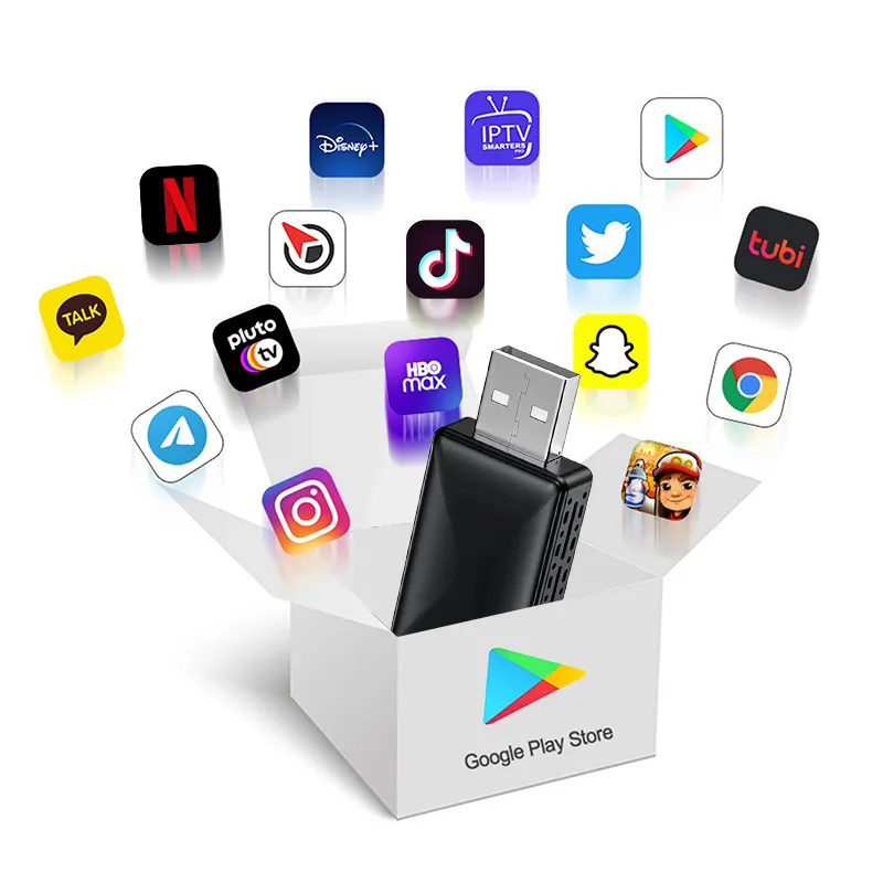 CarPlay Dongle Smart Box USB para Apple iPhone Portátil 2 em 1 CarPlay Adaptador Sem Fio