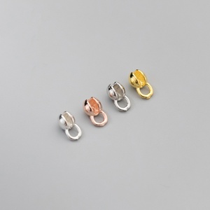 Tốt Nhất Bán Bạc 925 Mạ Vàng Bọc Dây Đóng <span class=keywords><strong>End</strong></span> Khóa Uốn Bead Bìa Clasp Cho Đồ Trang Sức Vòng Đeo Tay Vòng Cổ Làm - Product Image 1