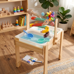 <span class=keywords><strong>Table</strong></span> sensorielle en bois écologique ANKKE pour tout-petits - Durable, facile à assembler, multifonctionnelle, cadeau <span class=keywords><strong>d</strong></span>'activités à domicile pour enfants - Product Image 5