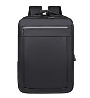 Sac à dos de travail de bureau de haute qualité, sac à dos d'ordinateur de voyage, sac à dos pour ordinateur portable pour hommes, logo personnalisé, avec port USB