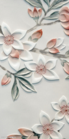 Papier peint mural floral et d'oiseaux de haute qualité personnalisé, imprimé en 3D, gaufré, imperméable, écologique, pour chambre à coucher et salon