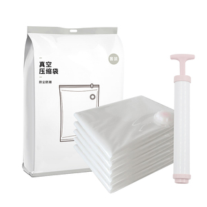 Sacs de rangement sous vide Organisateur de vêtements compressés Économiseur d'espace Vêtements compressés Matelas double <span class=keywords><strong>Sac</strong></span> sous vide avec pompe Plastique Pe - Product Image 4