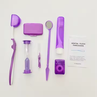 Vente en Gros Kit de Soins Bucco-dentaires Orthodontiques Professionnel Portable 8 Pièces pour Usage Domestique, Kit d'Hygiène Buccale