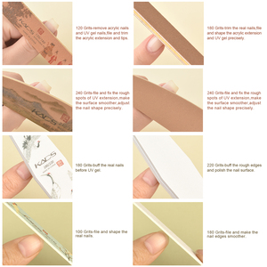 แผ่นขัดเล็บ KADS Sponge 180/220 แบบสองด้าน สำหรับขัดแต่งเล็บมือและเล็บเท้า - Product Image 6