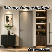 Porte extérieure personnalisée en composite aluminium-bois, résistante au soleil, avec remplissage en bois massif, pour duplex, résistante aux intempéries, pour travaux de construction