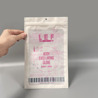 Sacs d'emballage Mylar thermoscellables personnalisés en plastique transparent plat pour cosmétiques, T-shirts, sous-vêtements, chaussettes, vêtements, mitaines et gants avec fermeture éclair