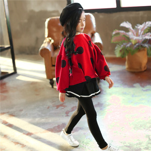 Ensembles 2 pièces pour bébé fille : Kurti à pois, jupe et leggings à rayures – Nouveaux produits sur le marché chinois - Product Image 4