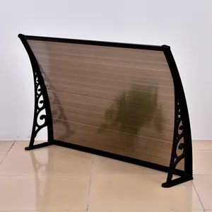 Freiluft-Regenschutz Terrasse Sonnenschirm Polycarbonat hohlblech Kunststoff-Vordach-Sonnensegel für Fenstertür