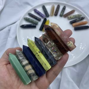 5-6cm Natural Crystal Healing Stones Crystal Points Hand Cut Multi Materials Available Pocket Stones Crystal Tower Bulk - Product Image 5