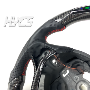 Accesorios interiores de coche personalizados LED volante de fibra de carbono para <span class=keywords><strong>BMW</strong></span> F30 F32 F10 F20 F07 F01 E46 E60 E90 M3 M4 M5 <span class=keywords><strong>M7</strong></span> - Product Image 2