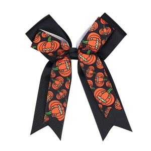 2026 Accessoires capillaires d'Halloween pour filles : Pinces à cheveux à nœud double couche, Épingles à cheveux araignée, Pinces crocodiles à ruban - Product Image 5