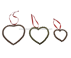 Ensemble de 3 décorations de Noël en métal, nouveau design, étoiles suspendues de haute qualité, design à pois, étoiles en métal - Product Image 2