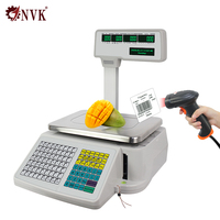 Elektronische digitale barcode weegschaal met LCD display, OEM/ODM, CE gecertificeerd, voor de voedingsmiddelen- en snackindustrie, hoge precisie, 30kg capaciteit