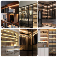 Profil en aluminium LED premium avec canal pour bande LED, pour l'éclairage des armoires de cuisine, dimmable 12V 3000K blanc chaud
