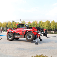 Chariot télescopique de 4 tonnes et 14 m avec hydraulique allemande Rexroth pour le levage de matériaux de construction en hauteur, moteur EPA Euro V