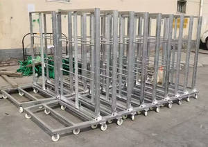 304 qualité alimentaire 16 couches en acier inoxydable chariot de chariot de nourriture assiettes plateau chariot de support pour <span class=keywords><strong>saucisses</strong></span> et viandes - Product Image 4