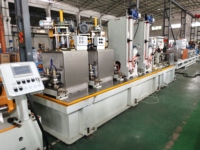 Máquina de Laminación de Tubos de Alta Precisión, Máquina de Soldadura Láser para Tubos, Línea de Producción Industrial de Tubos para Escape de Automóviles
