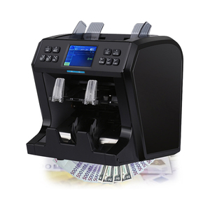 Compteur <span class=keywords><strong>de</strong></span> billets avancé à <span class=keywords><strong>2</strong></span> compartiments pour devises mixtes USD, <span class=keywords><strong>EURO</strong></span>, MXN, ARS – Machine à compter l'argent - Product Image 1