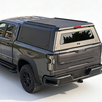 Kanopi Aluminium Hard Top untuk Bak Truk, Tahan Air, untuk Truk Pikap, Berkemah, Bepergian, Aman, Tahan Lama, Overland