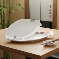 Assiettes à dîner en mélamine blanche, 15.5 pouces, design personnalisé, panama, livraison gratuite