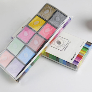 20 couleurs, tampons d'encre lavables non toxiques 4x4cm pour enfants, tampons éducatifs en vrac pour l'artisanat DIY et le graffiti des enfants - Product Image 6
