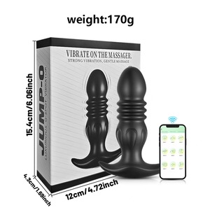 Massaggiatore Prostatico con 9 Modalità di Vibrazione, in Silicone Sicuro per il Corpo, Ricaricabile USB, Impermeabile IPX5, con Telecomando, per Uso Anale - Product Image 4