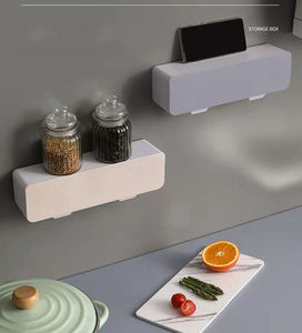 Nuovo prodotto innovativo in plastica a parete stagionatura Organizer <span class=keywords><strong>Box</strong></span> Set quattro Grid cucina contenitore spezie per sale pepe erbe - Product Image 6