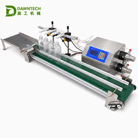 Mesin Pengisi Cairan Otomatis 4 Kepala Pompa Magnetik dengan Conveyor Belt 10-500ml Bersertifikasi CE untuk Botol Minuman, Kecap, Cuka, Parfum