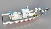 Bateau de pêche professionnel Grandsea 21,3 m/70 pieds, nouvelle coque en acier avec coque en fibre de verre, type de carburant diesel, à vendre