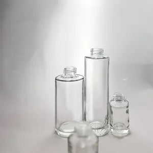 Großhandel 3 ml 5 ml 10 ml 15 ml 20 ml röhrenförmige transparente neutrale mittlere borosilikat-Glasflasche für Parfüm Ätherisches Öl