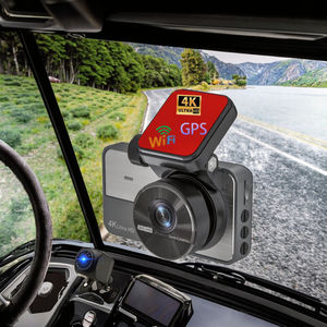 Y06 4K + 2K double enregistreur vidéo HD 1080p 3 pouces IPS caméra de tableau de bord de voiture avec lentilles avant et arrière double canal voiture DVR Dash Cam - Product Image 4