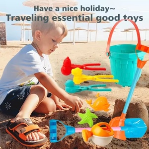 KSF Set di Giocattoli da Spiaggia in Plastica per Bambini, Grande Set Estivo con Paletta e Secchiello, Attrezzi per Costruire Castelli di Sabbia per Ragazzi e Ragazze, Giochi da Mare - Product Image 2