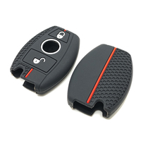 Coque de protection Fob en silicone design en nid d'abeille compatible avec Mercedes Benz A B C E G R S M CLS CLK Class Smart Key Case