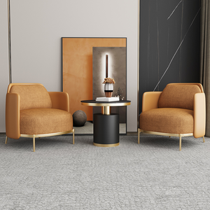 Meubles Japandi en gros, canapé sectionnel carré contemporain en cuir véritable, esthétique minimaliste italienne - Product Image 2