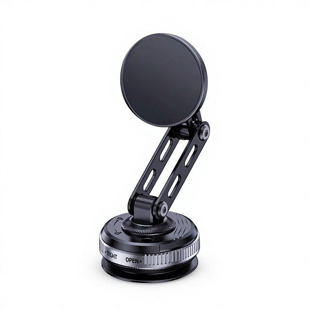 Twist Lock Vacuum Suction Cup Car Phone Holder 720° Panoramic Rotation Stable Anti Shake Bumpy Road Non Falling Magnetic Stand