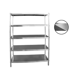 Estantería de acero inoxidable de 3 niveles de grado comercial con certificación NSF, estantería de cocina resistente de 36x18x60 pulgadas para restaurantes, doble nivel - Product Image 5