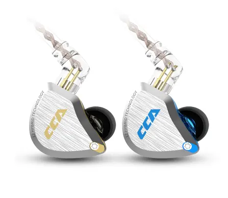 CCA C12 Metal 5BA + 1DD Hybrid 12Units HIFI Bass Noise Cancelling In Ear Monitor Headphones