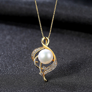 Collier pendentif en argent sterling S925 avec perle d'eau douce, design de niche, chaîne en boîte, bijoux exquis pour femmes, vente en gros - Product Image 4