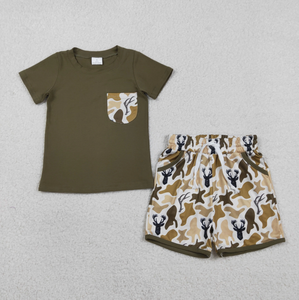 Conjuntos de Ropa para Bebés Hermanos, Camisetas de Manga Corta con Bolsillos y Pantalones Cortos - Product Image 3
