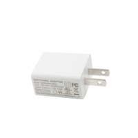 Chargeur mural AC rapide pour iPhone 5V1A 5V2A, adaptateur d'alimentation à commutation, port USB unique, CE FCC pour ETL PC ABS