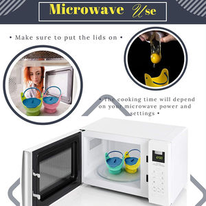 Batteur à oeufs pochés en <span class=keywords><strong>silicone</strong></span> et métal parfait Batteur à oeufs portable et fouet pour usage domestique sur la cuisinière Pot instantané au micro-ondes - Product Image 2