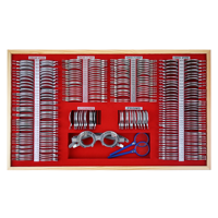 SJ Optics WZ-266JSH – Coffret de lentilles d'essai optométriques à monture métallique avec étui en velours rouge